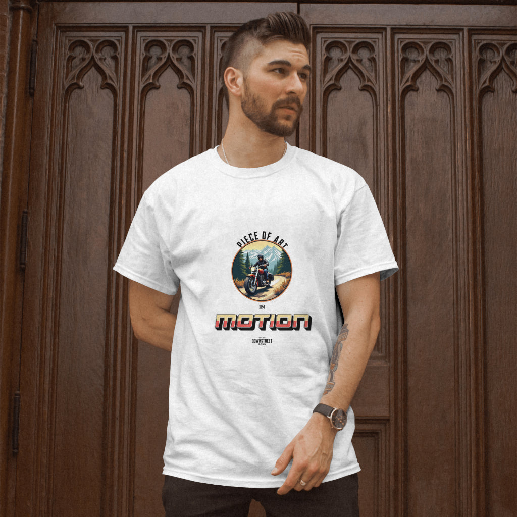 Piece of Art in Motion Biker T shirt